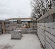 &Eacute;l&eacute;vation du pignon sud en cours 2.