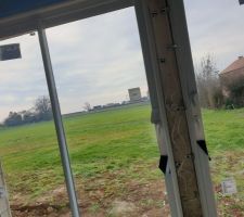 Baies vitrées salle à manger, vue sur jardin