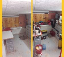 Le garage était remplis d'outil que le propriétaire nous a autorisé à récupérer, la vente des outils nous a permis de lui faire baisser son devis.