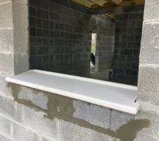 Pose des appuis de fen&ecirc;tres