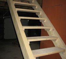 Escalier pour grenier du garage