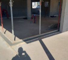 Seuil de baie vitrée