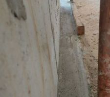 Seuil de baie vitrée a galandage