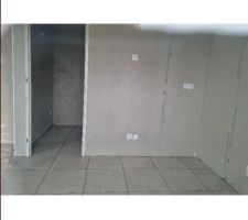 Posé du carrelage  au rdc
