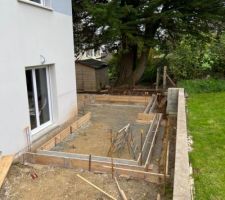 Longrines béton coffrées