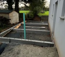 Longrines béton coffrées
