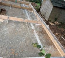 Longrines béton coffrées