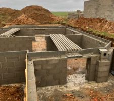 Livraison du plancher et coffrage des terrasses
