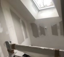 Velux dessus de l'escalier