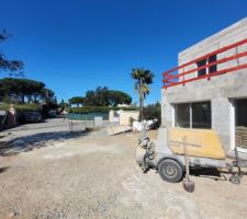 Prêts pour couller la chappe de béton