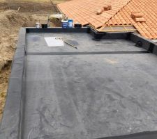 Epdm du toit plat et couverture maison