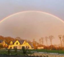 Un bel arc-en-ciel hier en fin de journée