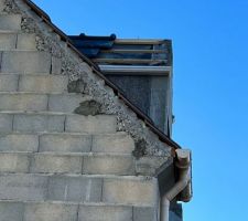 Arase avant reprise... (d&eacute;gueu, mais tuiles de rive scell&eacute;es)