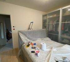 Chambre pendant les travaux