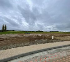 Fin des travaux de voirie par le lotisseur.