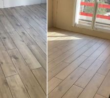 Carrelage suite effet bois