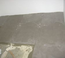 Utilisation de croisillons pour garder un écartement constant