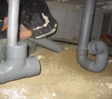 Siphon en sortie des eaux usées