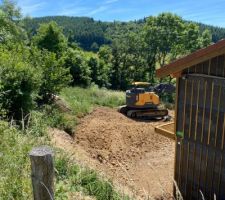 Terrassement final en cours