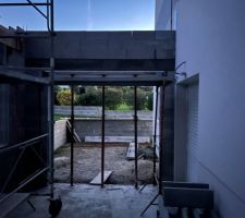 Linteau et coffre volet roulant porte fen&ecirc;tre 205x240cm