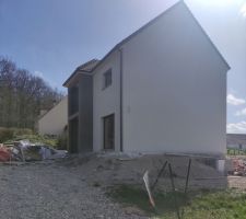 Enduit de façade terminé