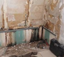 Sous la faïence, beurk
Bye bye la baignoire