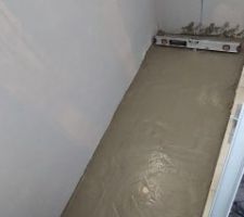 Chape avant nouvelle étanchéité