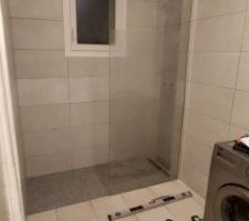Paroi de douche posée