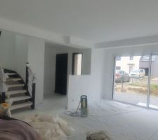 Hier, il y a eu la mise en service du poele, j'espère qu'il fonctionnera bien l'année prochaine