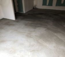Ragréage du garage