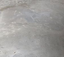 Ragréage du garage