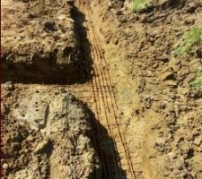 Ferraillage pour coulage des fondations