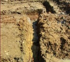 Ferraillage pour coulage des fondations