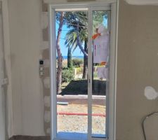 Bandes placo r&eacute;alis&eacute;es salon.