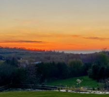 Coucher de soleil normand