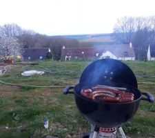 Premier barbecue de la saison avec vue sur le VEXIN