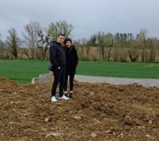Mur de soutènement de 2m50 finit rajout de la terre en cours
