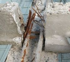 Pose des poutres/entrevous