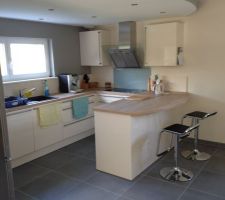 Ma cuisine installée.