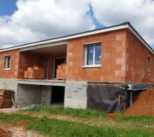 Préparation enrochement arrière