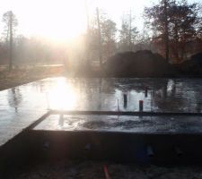 Une dalle lisse bien brillante