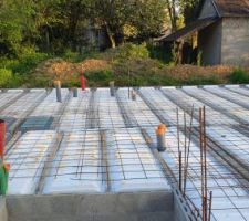 Plancher terminé, reste a couler le béton