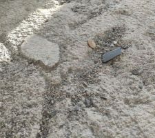 Surface de la chape.