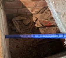 Nouveau tuyau pour le départ de l?arrivée d?eau