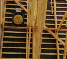 Mise en place du conduit cheminée