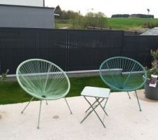 Espace détente sur la terrasse