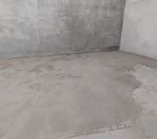 Reprise de la dalle du garage