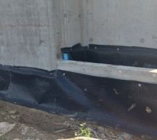 Mise en place étanchéité et isolation des fondations
