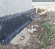 Mise en place étanchéité et isolation des fondations