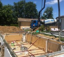 Préparation de l?arase,étayage et coulage des murs